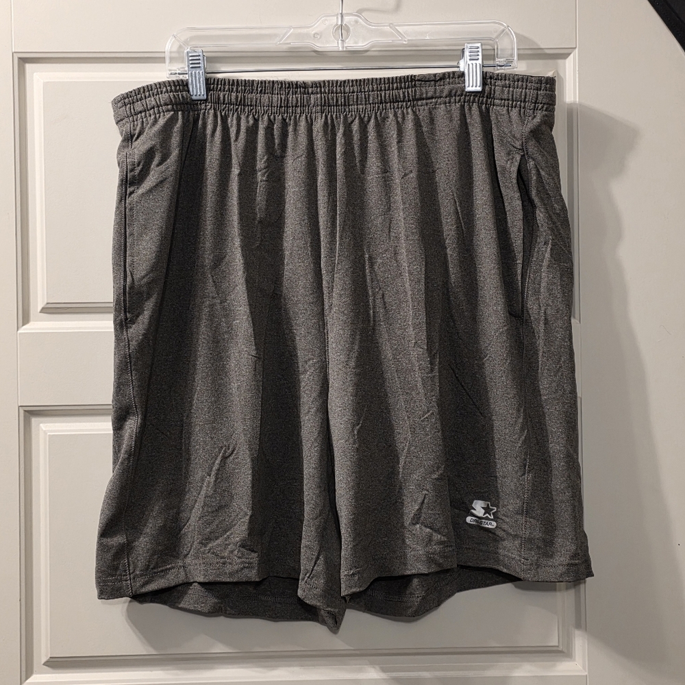 S-2XL Mens Loose Fit Training Shorts In Grey - Starter Brand NWT